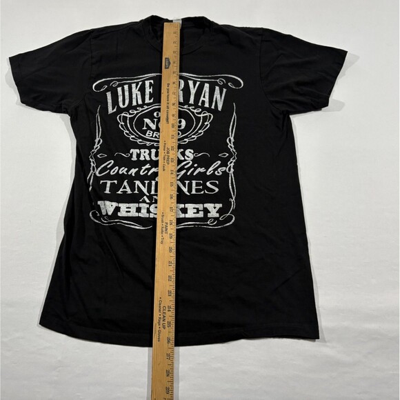 Luke Bryan Black Farm Tour Concert Tee T-Shirt Country Music Whisky Crew Sz S - Picture 4 of 8